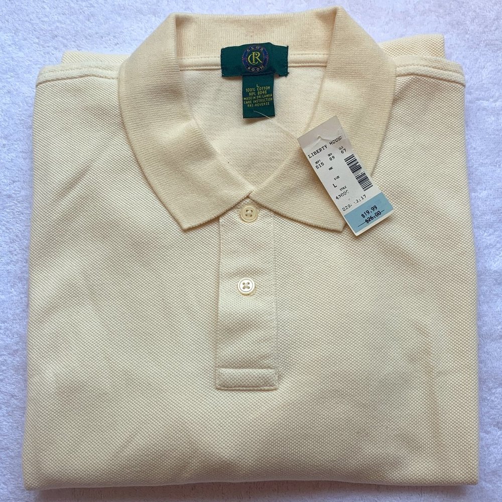Vintage: Pique polo shirt (Club Room); Large; Brand new